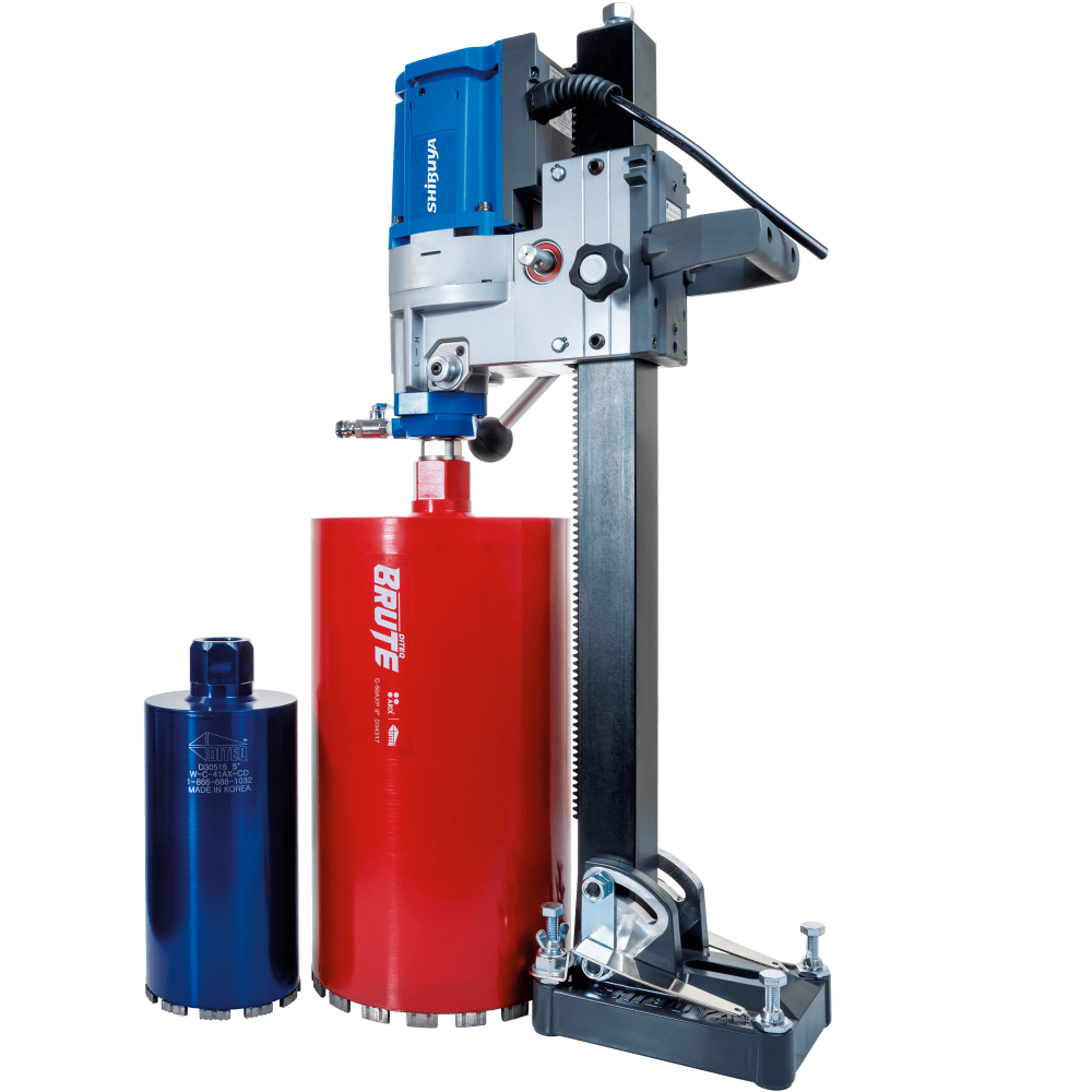 Diteq Shibuya TS165Pro Angle Base Core Drills with Carrying Case (2