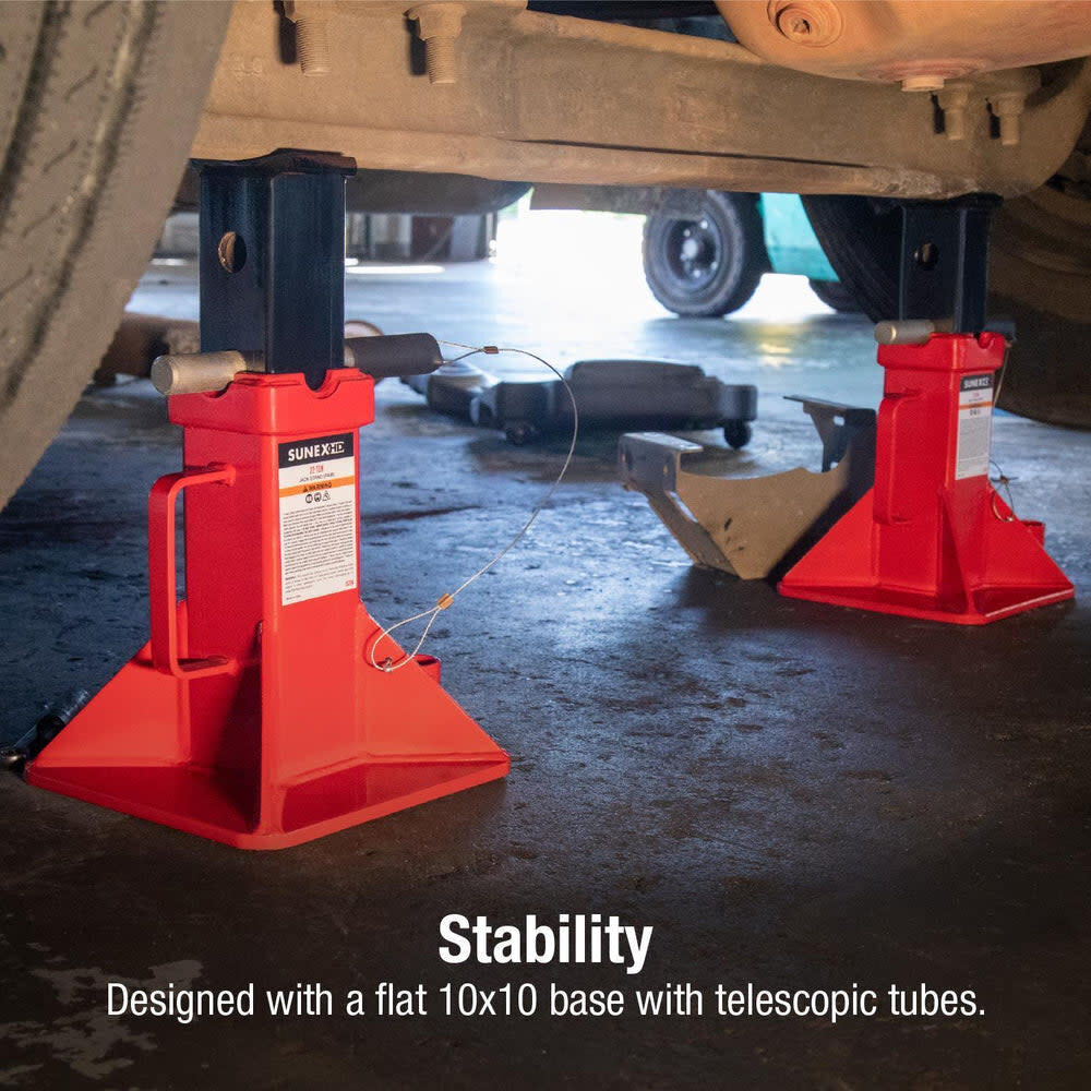 Sunex 22 Ton Steel Pin Type Jack Stands 2 Pieces, large image number 5