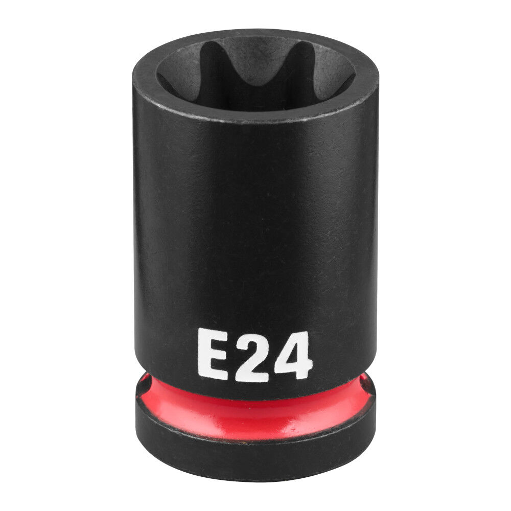 Milwaukee SHOCKWAVE Impact Duty 1/2 Inch Drive E-Torx E24 Bit Socket - 49-66-7390