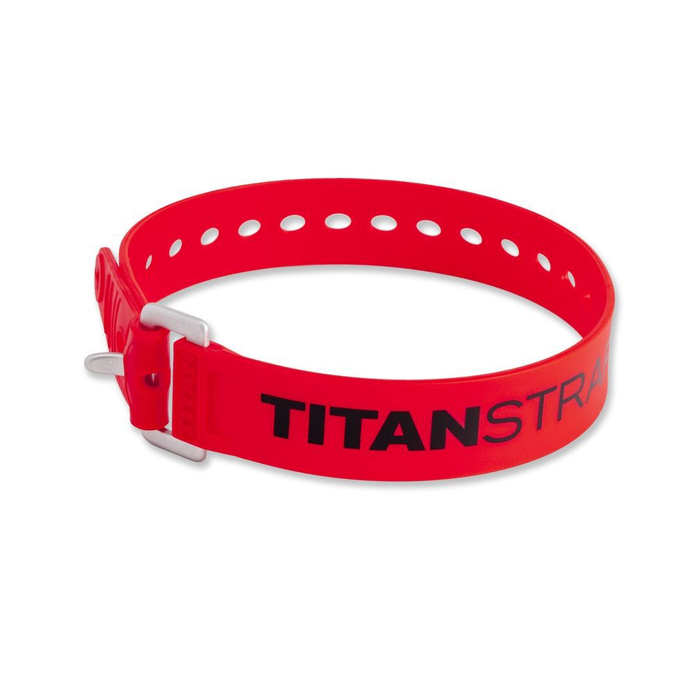 Titan Straps 20 Inch Red Polymer 70 Lbs Utility Strap with Aluminum Buckle, large image number 1