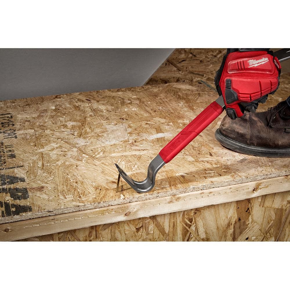 Milwaukee 15inch Pry Bar & 19oz Smooth Face Hammer Bundle, large image number 7