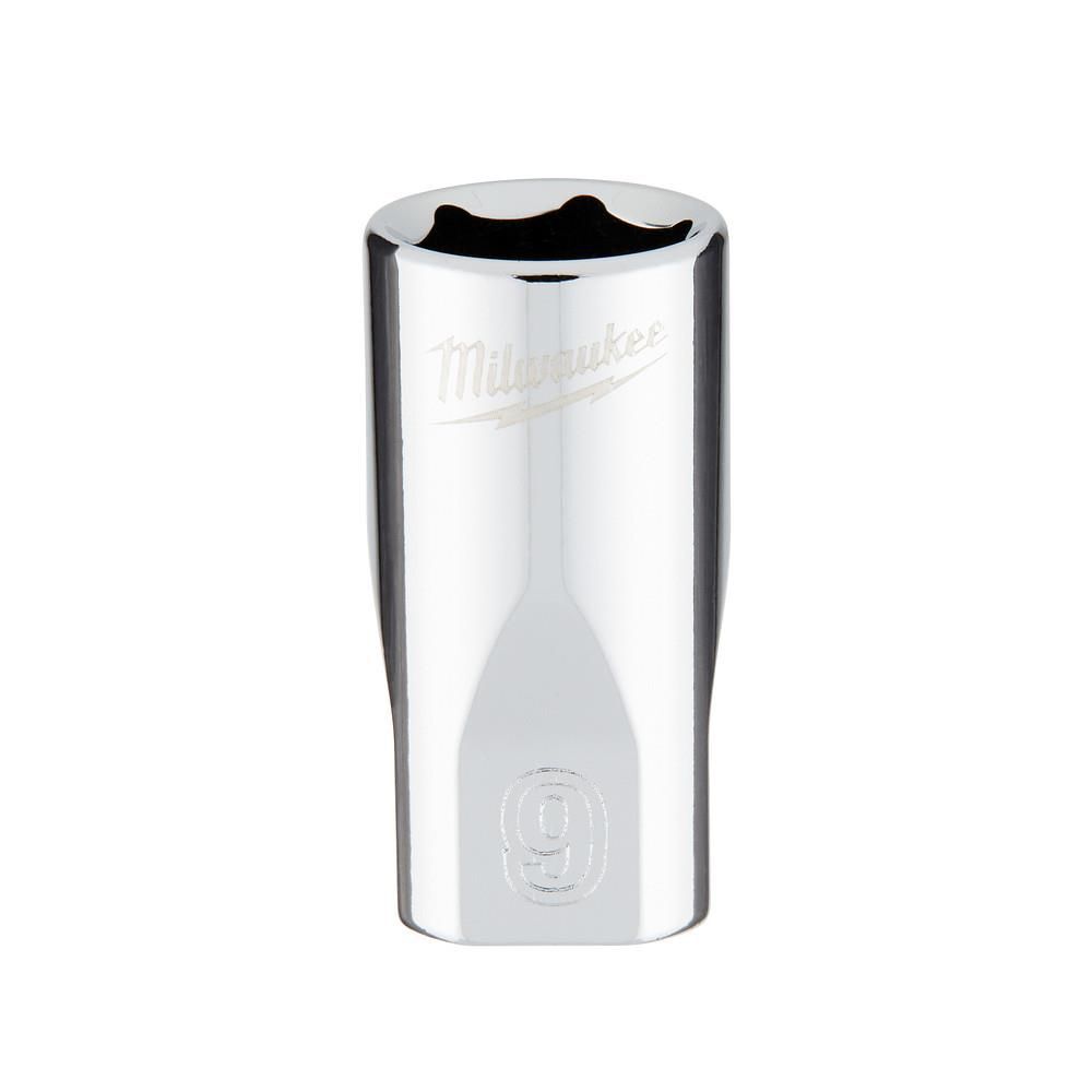 Milwaukee Promotional 1/4 Inch Drive 9mm Metric 6-Point Socket, large image number 1