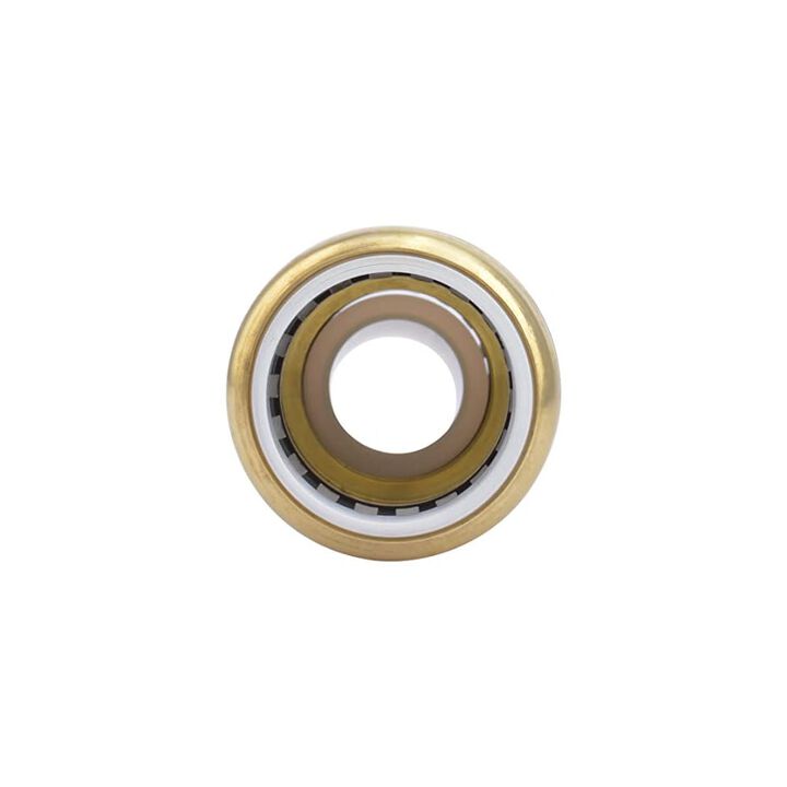 Sharkbite 1in CTS x 1in PVC Brass Transition Coupling, large image number 1
