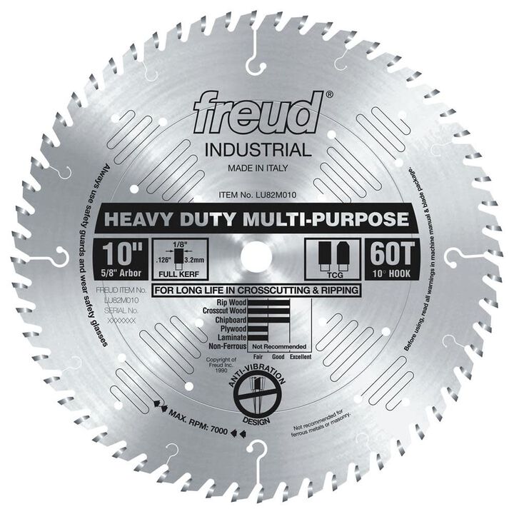 Freud 10in Heavy Duty Multi-Purpose Blade