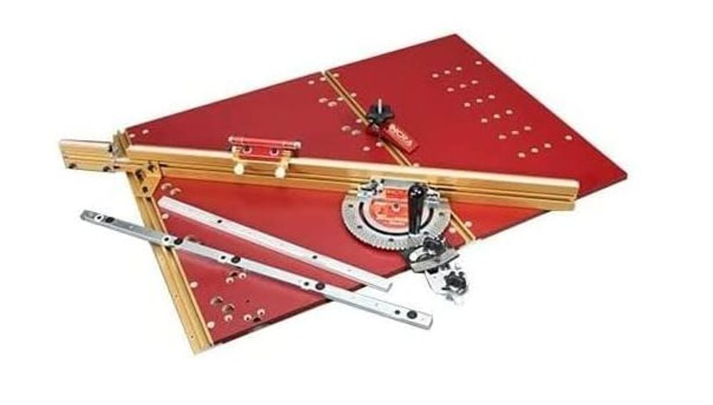 Incra Miter 5000 Gauge with Telescoping Fence & Flip Shop Stop, large image number 1