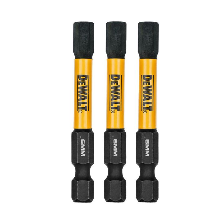 DEWALT ELITE SERIES 2-1/4 Inch HEX 6mm Bits 3 Pieces