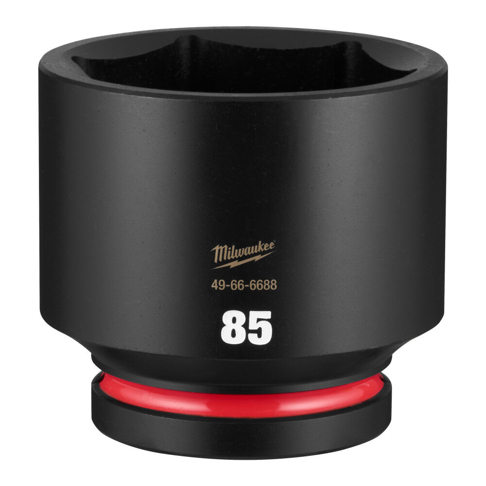 Milwaukee SHOCKWAVE Impact Duty 1 Inch Drive 85mm Standard 6 Point Socket - 49-66-6688