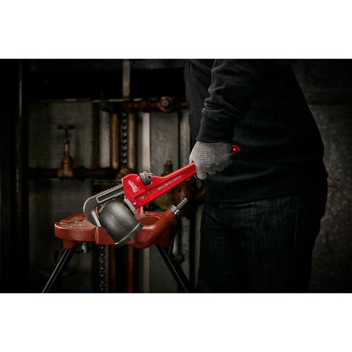 Milwaukee Steel Pipe Wrench 2pk Bundle 14inch & 24inch, large image number 1