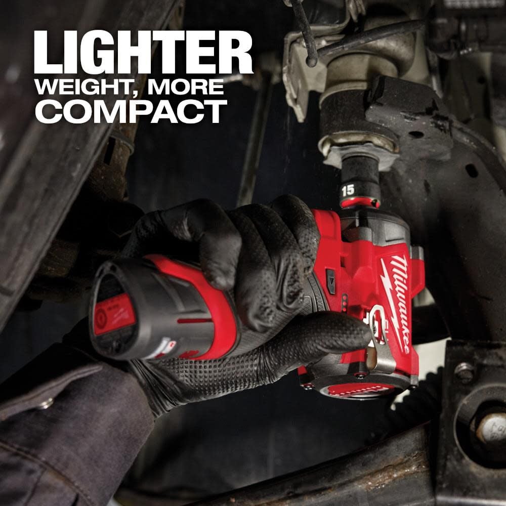 Milwaukee M12 FUEL Stubby 1/2" Impact Wrench (Bare Tool) with Protective Boot, large image number 10