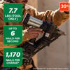 Metabo HPT Cordless Pneumatic 18V 30 Degree Paper Strip Framing Nailer Kit, small image number 4