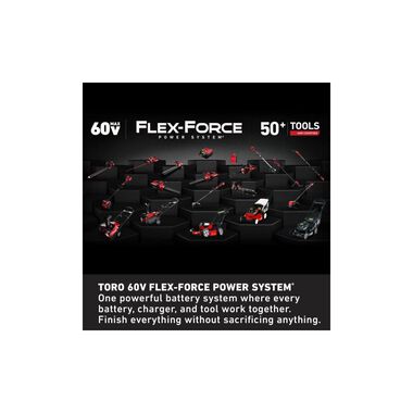 Toro Lawn Mower 21in 60V Max 5Ah Li Ion Battery Kit with SmartStow, large image number 8