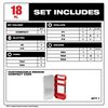 Milwaukee SHOCKWAVE Impact Duty Driver Bit Set  18PC, small image number 2