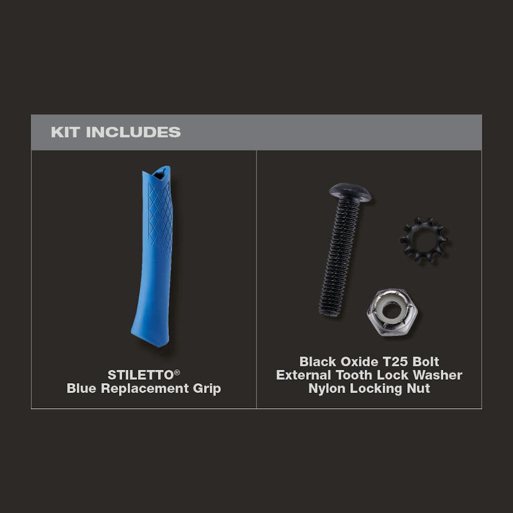 Stiletto Blue Replacement Grip for TRIMBONE Hammer, large image number 2