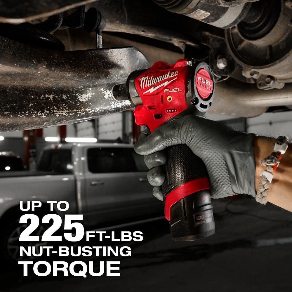 Milwaukee M12 FUEL 3/8 Inch Subcompact Impact Wrench with Friction Ring (Bare Tool), large image number 4