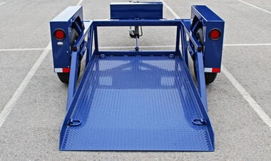 Air-Tow Trailers 8'6in Drop Deck Flatbed Trailer 52in Deck Width - 3500# Capacity, large image number 3