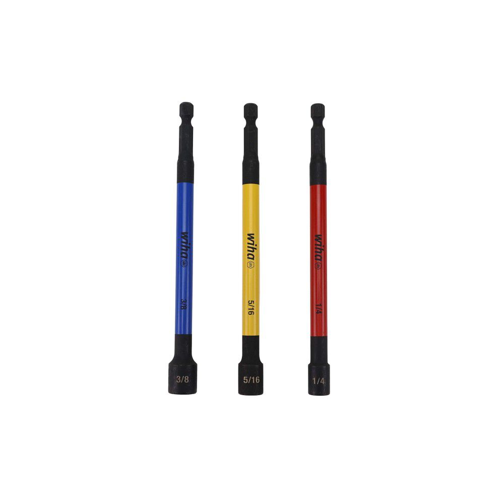 Wiha Promotional Color Coded Magnetic Nut Setter SAE Set 3 Pieces, large image number 2