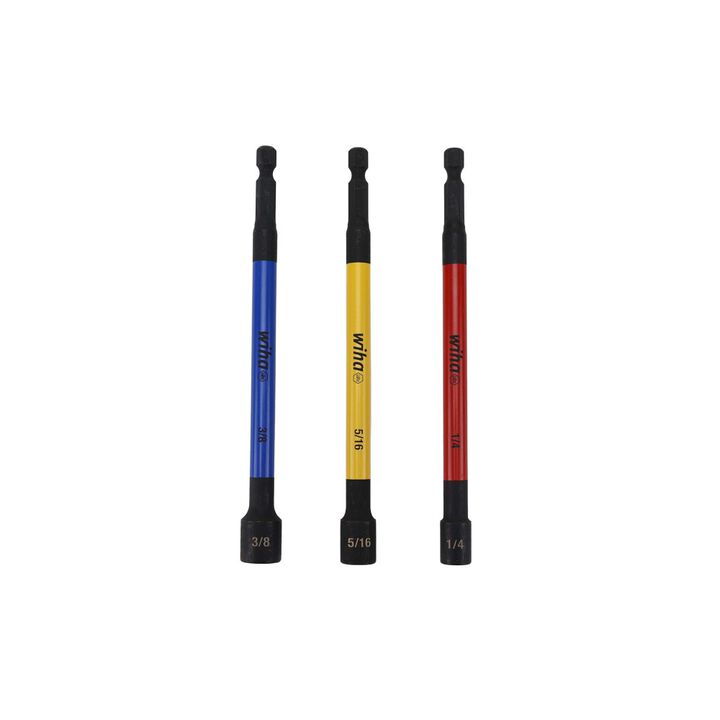 Wiha Promotional Color Coded Magnetic Nut Setter SAE Set 3 Pieces, large image number 1