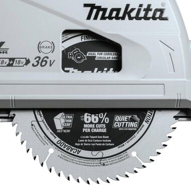 Makita 18V X2 LXT 36V 6 1/2in Plunge Circular Saw (Bare Tool), large image number 10