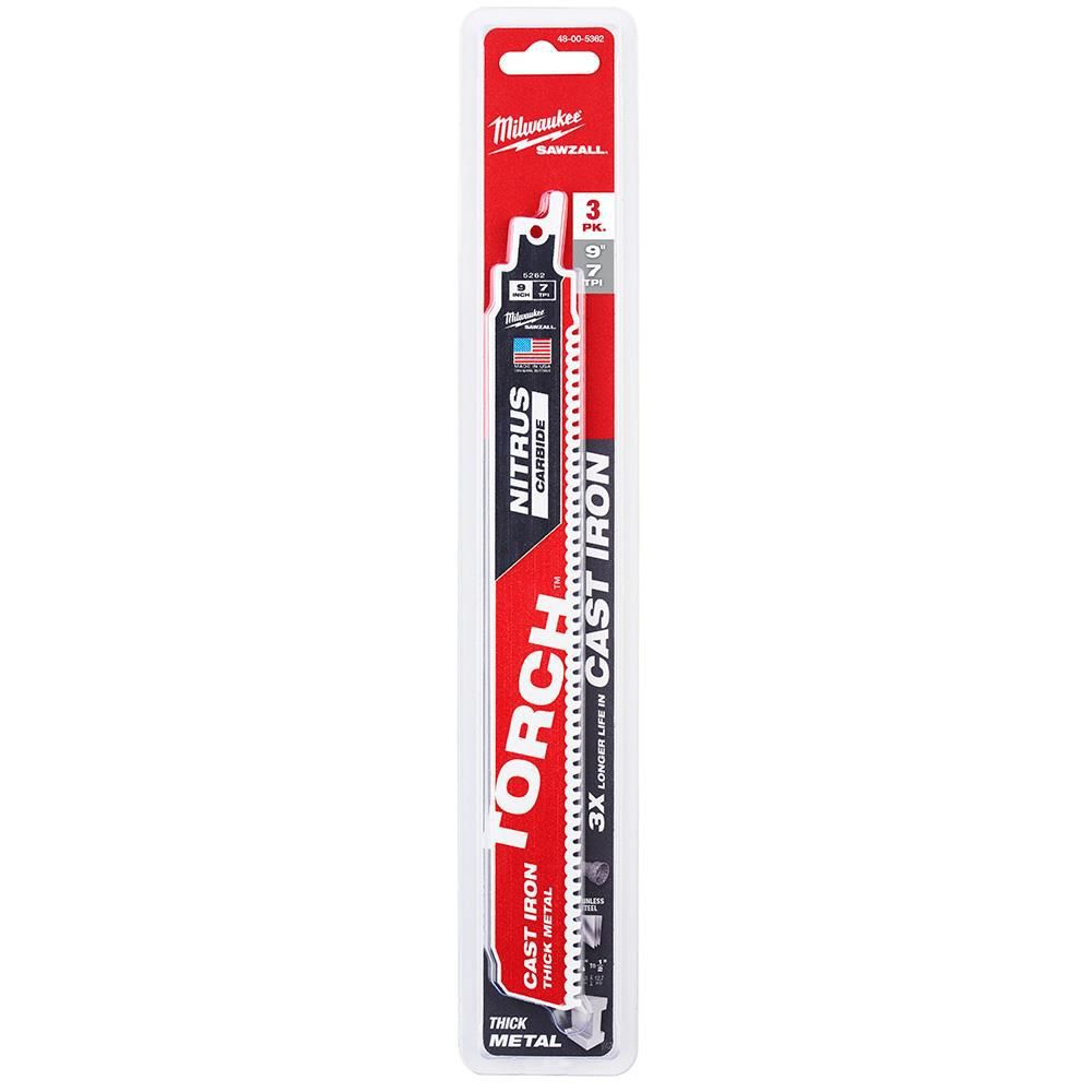 Milwaukee 9inch 7TPI The TORCH for CAST IRON with NITRUS CARBIDE 3PK, large image number 15