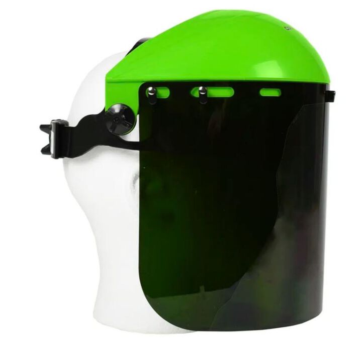 Forney Industries Green Polycarbonate Grinding Shield Assembly with Ratchet Headgear, large image number 2
