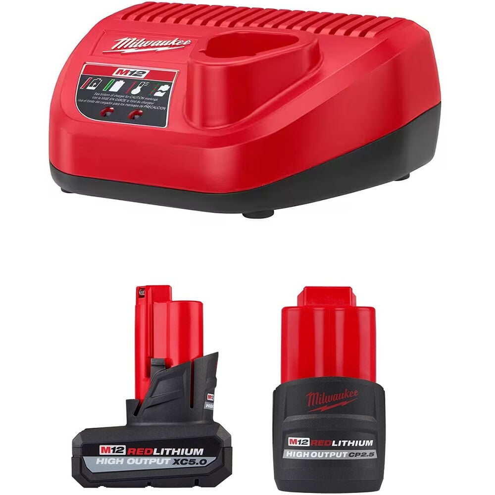 Milwaukee M12 REDLITHIUM High Output Starter Kit 2 Pack - 48-59-2452S