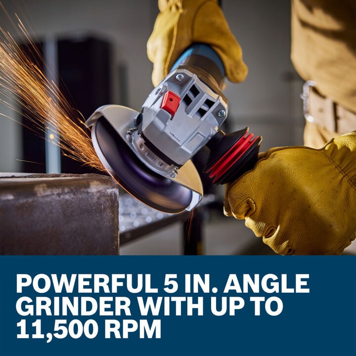 Bosch 5 Inch Angle Grinder with Slide Switch, large image number 4