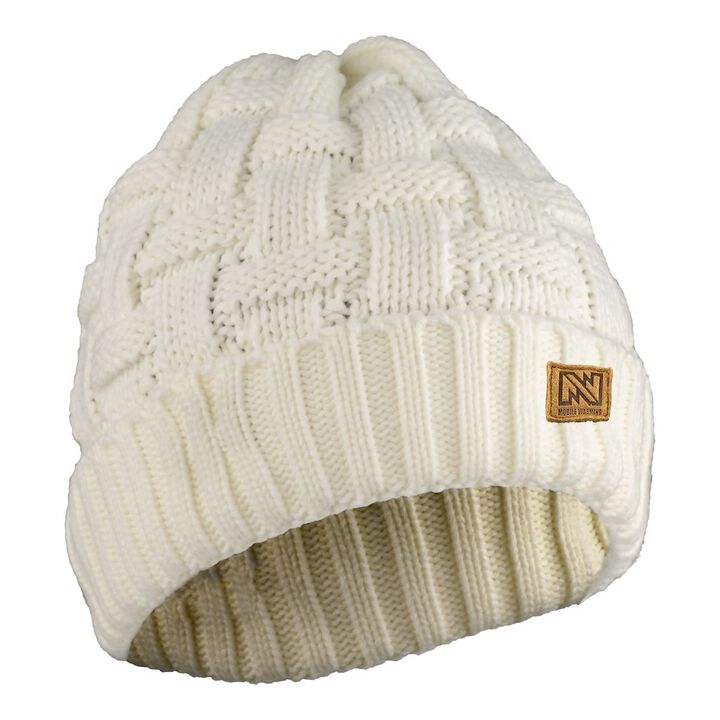 Mobile Warming Heated Cable Knitted Beanie Unisex, swatch