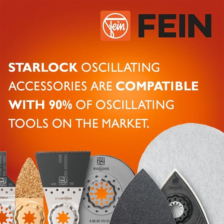 Fein TITAN Starlock Universal E-Cut Blade 1-3/4 Inch x 2-1/8 Inch, 3 Pieces, large image number 1