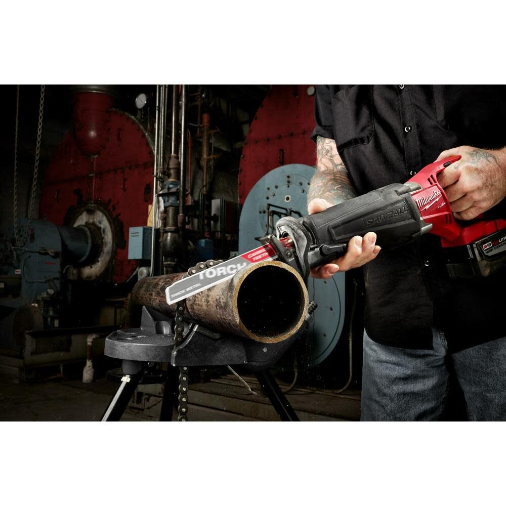 Milwaukee 9 in. 5 TPI THE TORCH Carbide Teeth Metal Cutting SAWZALL Reciprocating Saw Blade 48 00 5502 Acme Tools