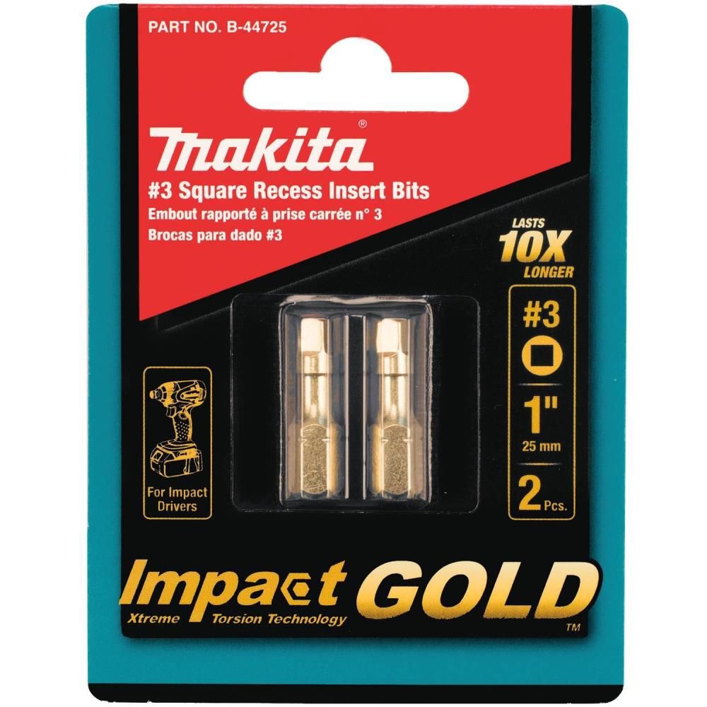 Makita Impact GOLD #3 Square Insert Bit 2/pk, large image number 6