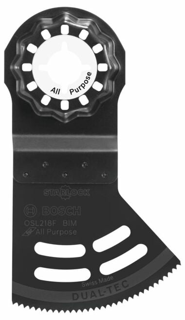 Bosch 2-1/8 In. Starlock Oscillating Multi-Tool 2-in-1 Dual-Tec Bi-Metal Plunge Blade, large image number 0