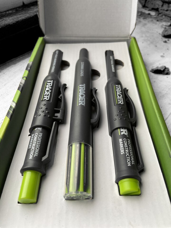 Tracer Marking Kit - Deep Hole Marker Pen, Pencil, Lead Set with Holsters, large image number 1