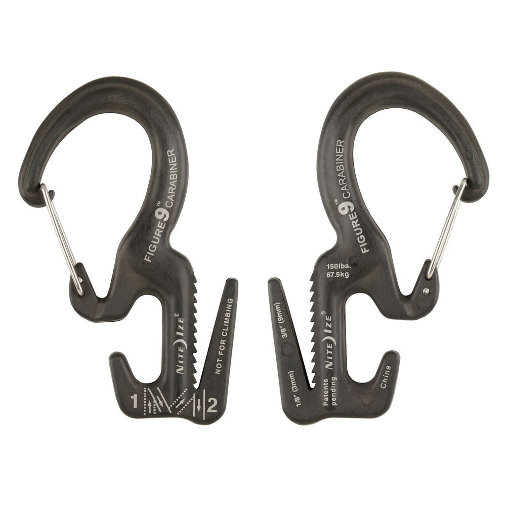 Nite Ize Figure 9 Carabiner Rope Tightener Large Black, large image number 6