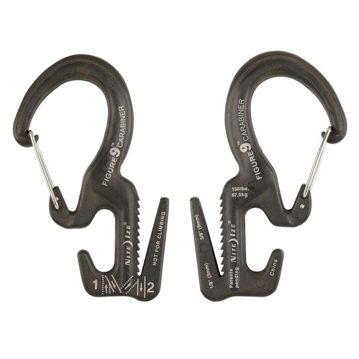 Nite Ize Figure 9 Carabiner Rope Tightener Large Black, large image number 5