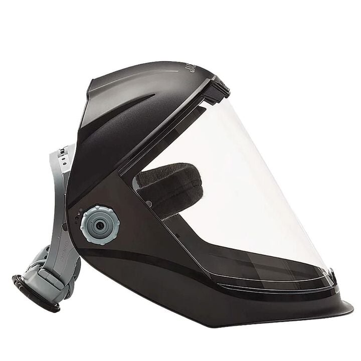 Jackson Safety Lightweight MAXVIEW Premium Face Shield with Ratcheting Headgear Clear Tint Uncoated Black, large image number 3