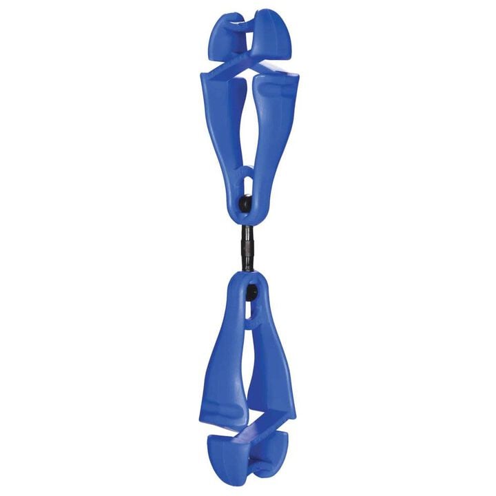 Ergodyne 3420  Swiveling Glove Clip Holder Dual Clips Blue