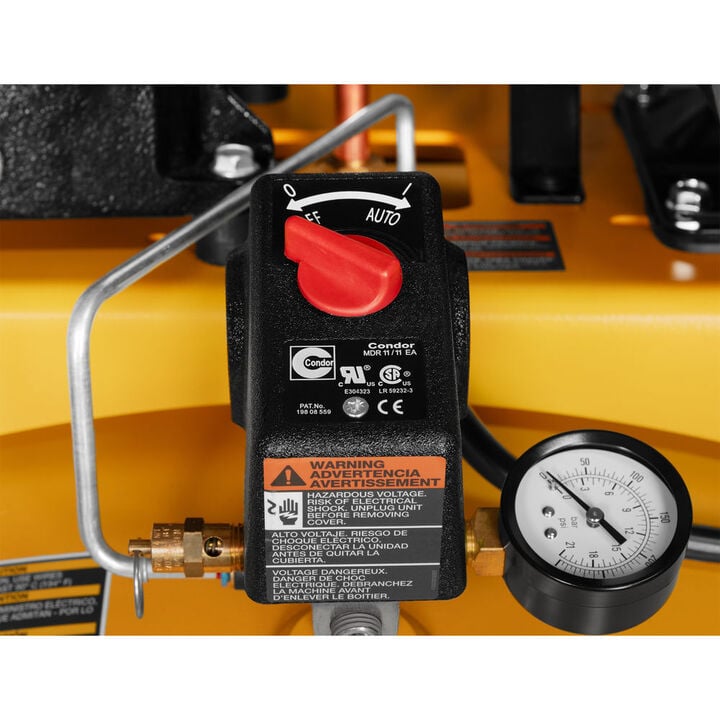 DEWALT 80 Gallon Oil Lubricated Air Compressor High Air Flow, 175 Max PSI, 5 HP, large image number 9