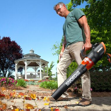 Worx 12-Amp 600-CFM 110-MPH Medium-Duty Corded Electric Leaf Blower, large image number 6