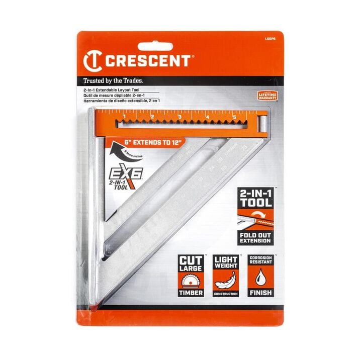 Crescent EX6 2-in-1 Extendable Layout Tool, large image number 1