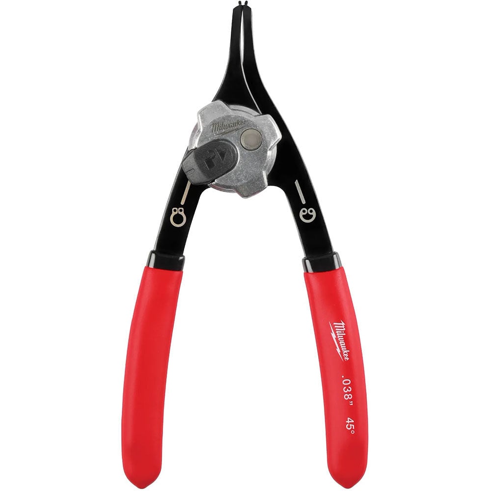 Milwaukee .038 in Convertible Snap Ring Pliers 45 Degree, large image number 1