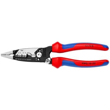 Knipex Wire Stripper Forged with Multi Component Grip Handle 8in, large image number 0