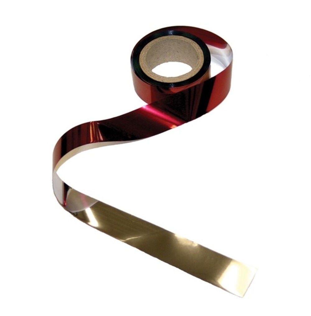 Bird B Gone Bird Repellent Mylar Flash Tape 1 Inch x 50 Ft Red and Silver, large image number 1