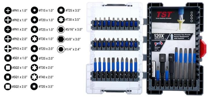 Wiha TerminatorBlue Impact Bit Set 40pc, large image number 1
