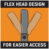 GEARWRENCH 90 Tooth 12 Point GearBox Double Flex Ratcheting Wrench 11/16x3/4, small image number 5