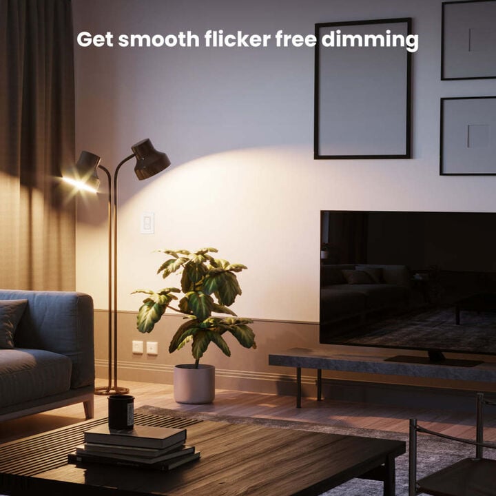 Feit Electric 200/600W Bulb White Hardwired Paddle Smart-Enabled Dimmer Switch, large image number 11