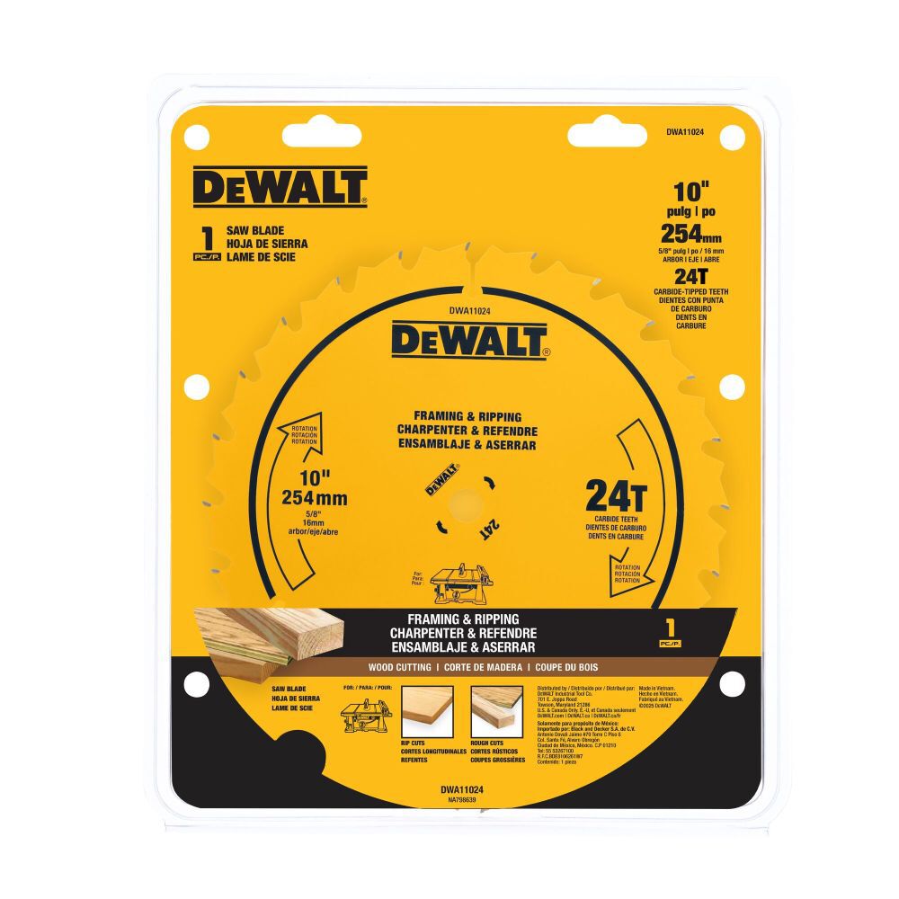 DEWALT Circular Saw Blade 10in 24T, large image number 6