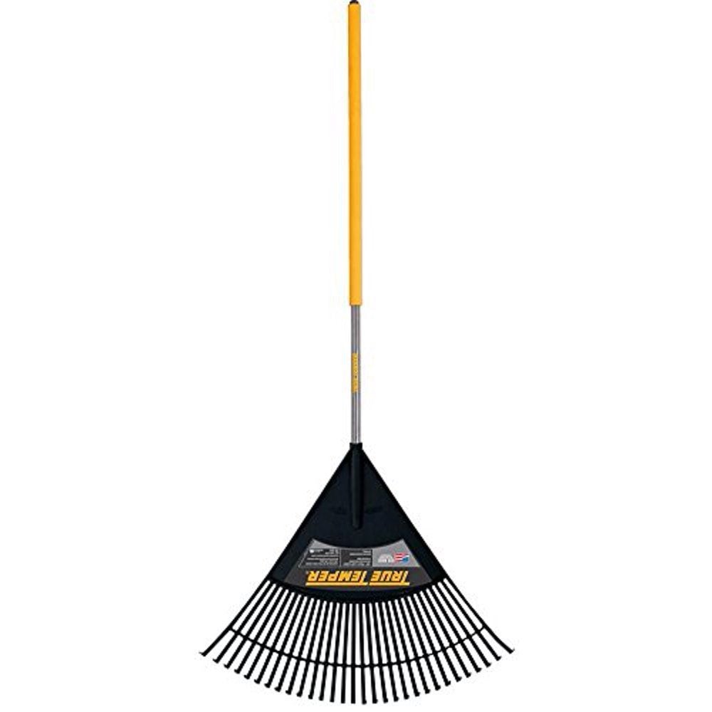 Ames 30 Inch Poly Cushion Grip Leaf Rake with Harwood Handle, large image number 1