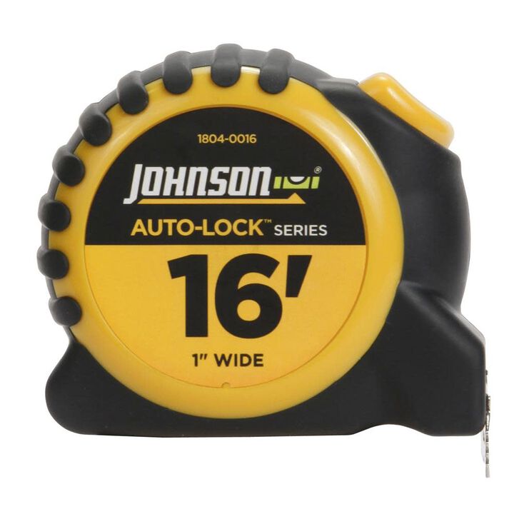 Johnson Level 16 Ft x 1 In. Auto-Lock Tape