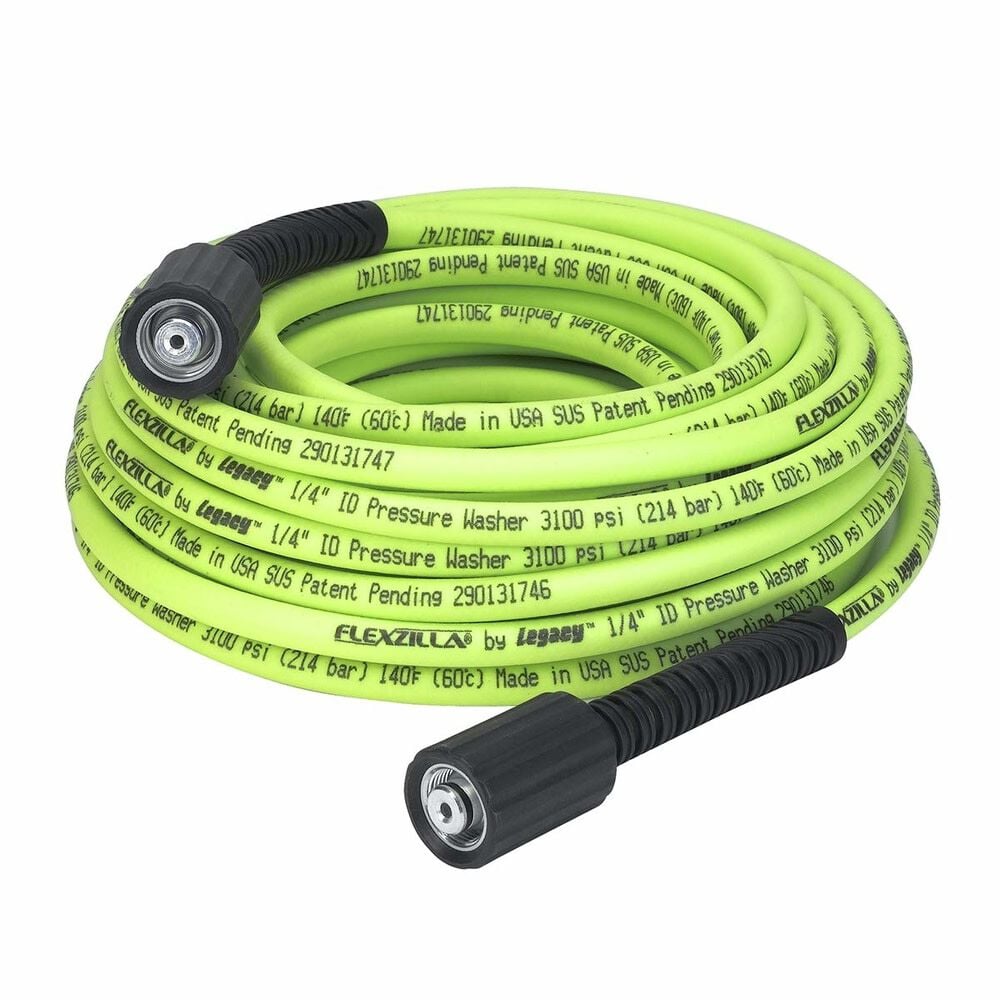 Flexzilla Pressure Washer Hose 1/4in x 50 M22 Fittings – HFZPW3450M