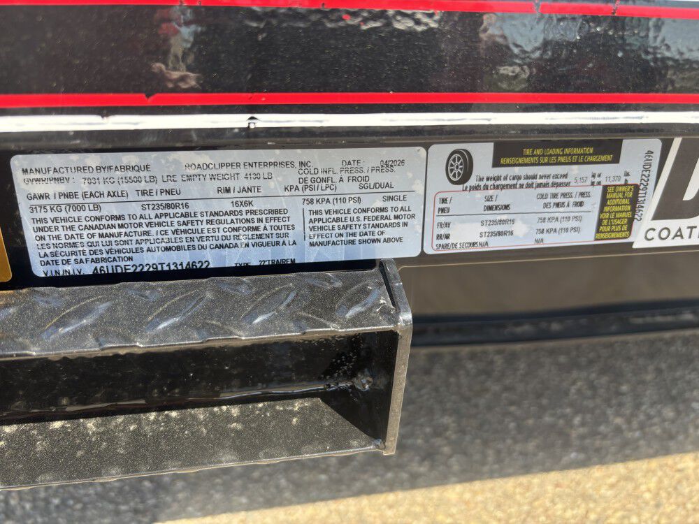 Diamond C DEC 22 Ft x 8-1/2 Ft Deck-Over Tandem Axle Equipment Trailer, large image number 5